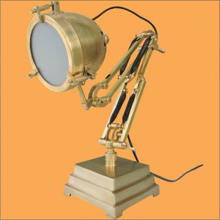 Antique Handmade Designer Adjustable Brass Desk Lamp