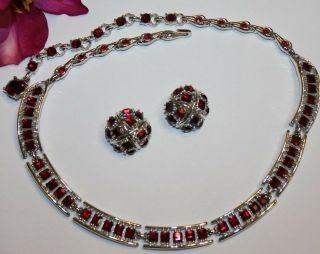 Pristine And Rare Bogoff Signed Necklace And Earring Set