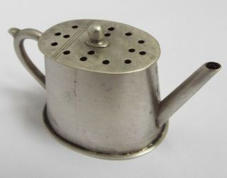 Lovely Rare English Antique 1895 Solid Sterling Silver Novelty Teapot Pepper Pot