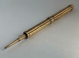 ANTIQUE 14K YELLOW GOLD MECHANICAL PENCIL 2