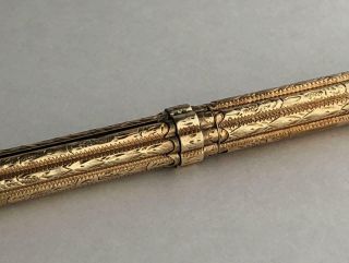 ANTIQUE 14K YELLOW GOLD MECHANICAL PENCIL 4