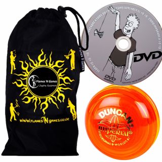Duncan IMPERIAL Classic YoYo Ideal for KIDS & Beginners,  Learn Yo - Yo DVD,  Bag 5
