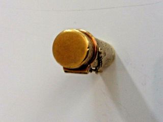 Rare ANTIQUE Solid 14k GOLD Lipstick Holder Case Tube 18.  54 grams Nr 7