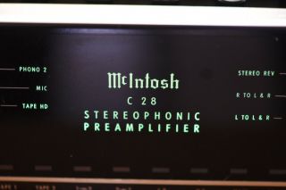 McIntosh C28 Stereo Preamplifier - Phono Stage - Vintage Audiophile Classic 9