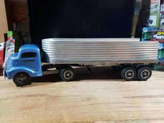 Smith Miller Smitty Toys Gmc Blue Tractor Trailer Vintage 1950 