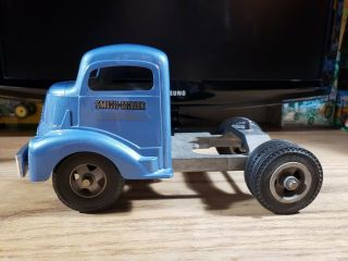Smith Miller Smitty Toys GMC Blue Tractor Trailer Vintage 1950 ' s 3