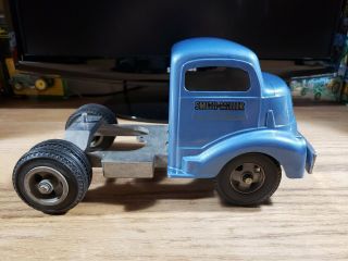 Smith Miller Smitty Toys GMC Blue Tractor Trailer Vintage 1950 ' s 5