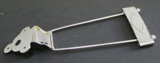 Vintage 1968 Gibson Chrome Trapeze Clover Tailpiece 1960 ' s ES - 125 Barney Kessel 2