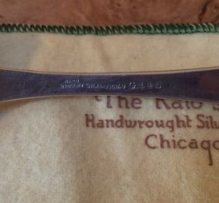 Kalo Handwrought Silver Chicago Arts Crafts Aspic Server 8 3/4 