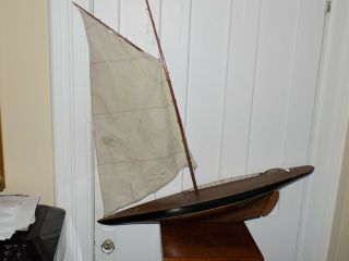Wooden 3 Foot Sail Boat With Mast