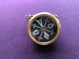 Vintage Marbles Gladstone Compass,  Made Of Brass Michigan Usa