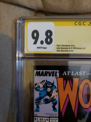 Wolverine 1 WP CGC 9.  8 SS Signed Stan Lee 1988 1st App Wolverine Patch Rare 4