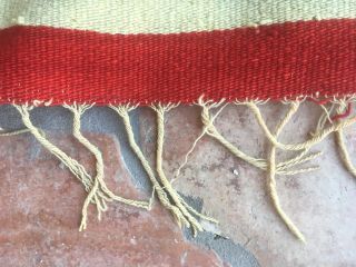 Old antique Mexican hand - woven textile - 4