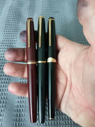 3 Vintage Montblanc 220,  22,  12 Fountain Pens