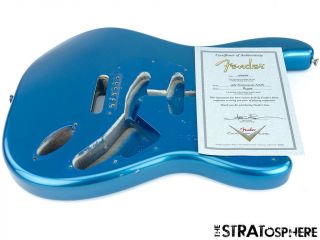 Vintage 65 Nos Usa Fender Custom Shop Stratocaster Body Nitro Lake Placid Blue