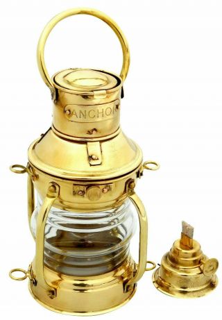 Brass Lamp Oil Lantern Anchor Lantern Maritime Nautical Boat Ship Lamp Lantern