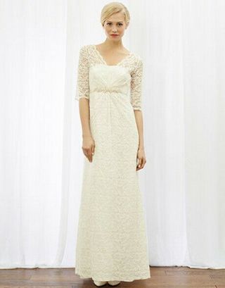 Monsoon Wedding Dress Jessica Uk 22 Ivory Lace Vintage Beaded Bnwt Rrp £299