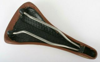 BROWN Selle Italia Flite Titanium Saddle Vintage VGC Ti Rails RARE 6