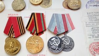 Mikhailenko Set WW2 WW II USSR Soviet Russian Military Medal 2