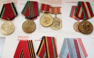 Mikhailenko Set WW2 WW II USSR Soviet Russian Military Medal 3