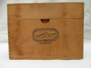 Vintage Ramon Allones Wooden Old Label Cigar Box Clarismo Empty 10