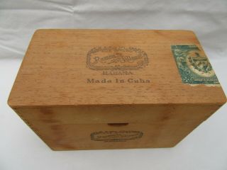 Vintage Ramon Allones Wooden Old Label Cigar Box Clarismo Empty 4