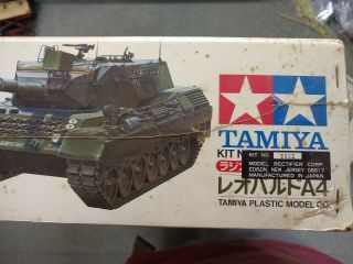 Vintage Tamiya 1/16 R/C German LEOPARD A4 RadioControl Tank Kit 56002 11