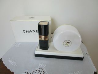 Vintage Chanel No.  5 Gift Set 1.  7oz Spray Cologne & 4oz Bath Powder W/orig Box
