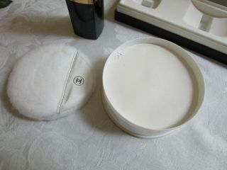 Vintage Chanel No.  5 Gift Set 1.  7oz Spray Cologne & 4oz Bath Powder w/Orig Box 6