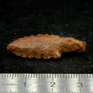 Saharian Neolithic - Jasper Arrowhead - 32.  5 Mm Long