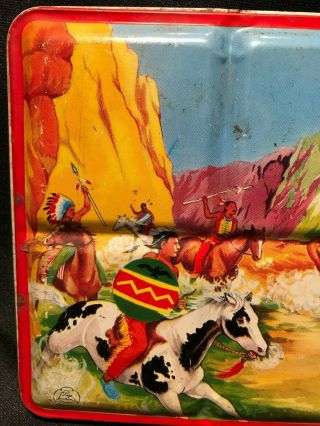 Vintage Page London Cowboys and Indians Collectible Paint Tin Made in England 2