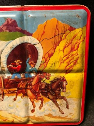 Vintage Page London Cowboys and Indians Collectible Paint Tin Made in England 5