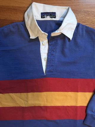 Vintage 1970s 70s 80s Patagonia Rugby Shirt Large L Chouinard Rare 3