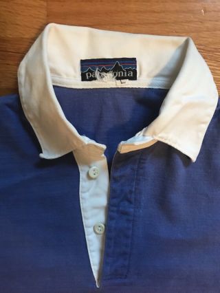 Vintage 1970s 70s 80s Patagonia Rugby Shirt Large L Chouinard Rare 4