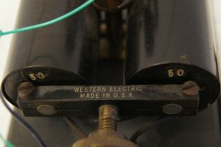 Vintage Western Electric Brass Morse Code Telegraph Key - No 21 A 100 OHMS 4