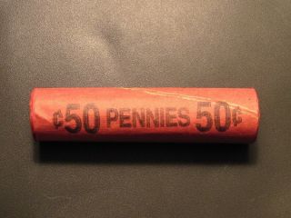 AU UNC S - Roll of Lincoln Wheat Cents Antique Pennies (1909 - S & VDB ends) 3
