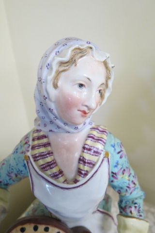Antique Meissen Porcelain Lady Figurine Figure Porzellan