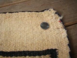 Antique Navajo Double Saddle Blanket All Natural Native American Rug 10