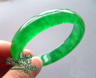 Chinese Natural Grade A Jade Jadeite Of Bangle Bracelet 59mm