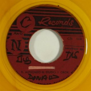 Roland Alphonso & Studio 1 Orch.  " James Bond " Rare Reggae 45 C And N Yellow Wax