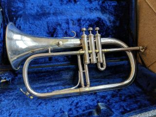 Vintage Couesnon Flugelhorn - 1955 Nickel Silver - Instrument