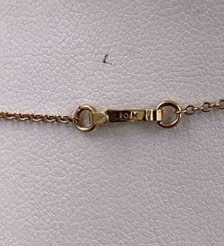 10k Yellow Gold Victorian Diamond & Seed Pearl Lavalier 18” Necklace 4