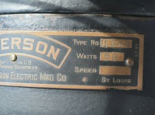 Vintage Model 11646 Emerson Brass Blade/Cage Electric Fan 8