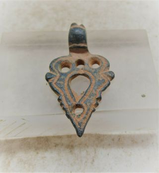 Detector Finds Ancient Byzantine Or Medieval Bronze Pendant Wearable