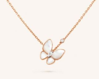 Vancl&a Butterfly Pendant With Van Cleef Box And Bag Salesale,