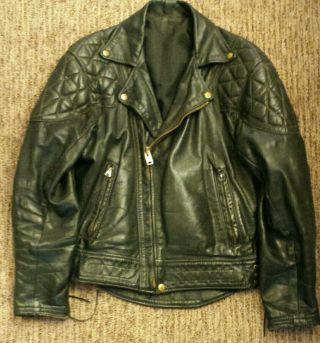Vintage Langlitz Leather Motorcycle Jacket.  This Is As Good As It Gets.