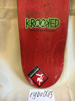 KAWS x KROOKED x MARK GONZALES skateboard deck 28 of 400 Edition EXTREMELY RARE 10