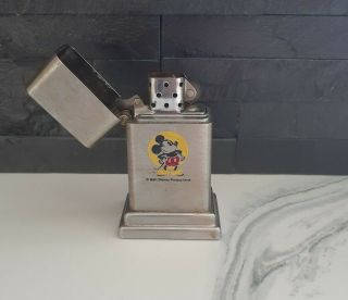 very rare vintage 1970s Mickey Mouse zippo Barcroft table lighter 2