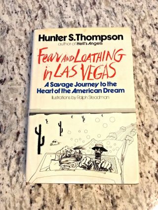 1971 Rare Book " Fear And Loathing In Las Vegas " Hunter S.  Thompson First Print