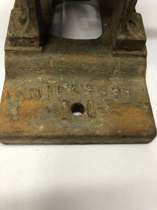 Vintage Thomas Mills & Bro Cast iron Taffy Drop Cutter c1800 ' s 5